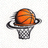 纬来NBA直播网站官方logo标志，蓝色篮球元素设计